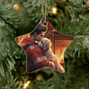 Sieraad ter nagedachtenis aan huisdier, Papillon-h Keramisch Ornament