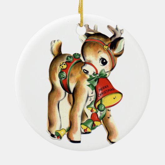  sieraad van de Kerstman Keramisch Ornament (Achterkant)