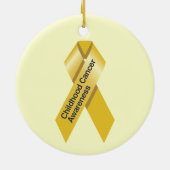 Sieraad voor bewustwording van kanker bij kinderen keramisch ornament (Achterkant)
