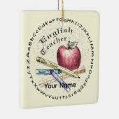 Sieraad Voor Engels Leraar Keramisch Ornament (Rechts)