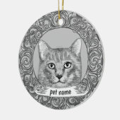 Sieraad voor katten in liefdevolle herinnering keramisch ornament (Links)