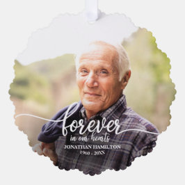 Sieraadkaart 'Altijd in onze harten' Ornament Kaart