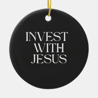 Sierad Investeren met Jezus Keramisch Ornament