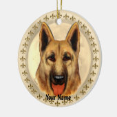 Sierad van Duitse herder Keramisch Ornament (Links)