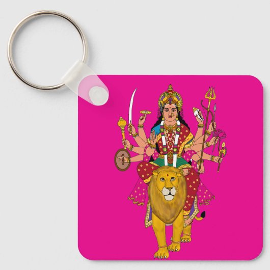 Sieradegodinnen Durga-sleutelhanger Sleutelhanger (Voorkant)