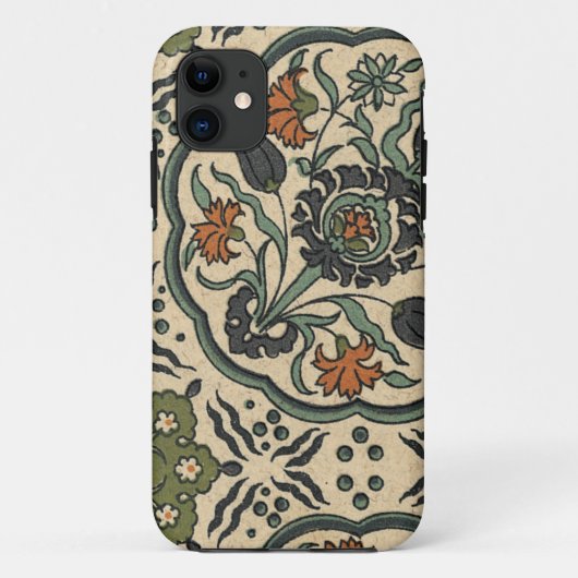 Sieradelijke Bloemrijke Perzische Tegelontwerp Case-Mate iPhone Case (Achterkant)