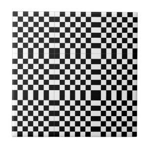 Sieradelijke geometrie gebaseerd op een dambord tegeltje