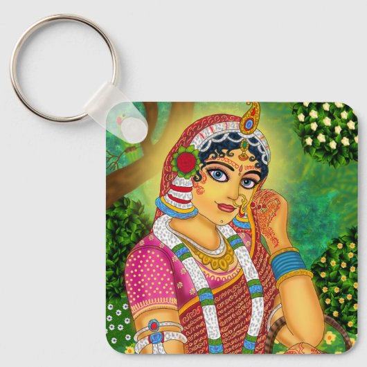 Sieradelijke Radha-sleutelhanger Sleutelhanger (Voorkant)