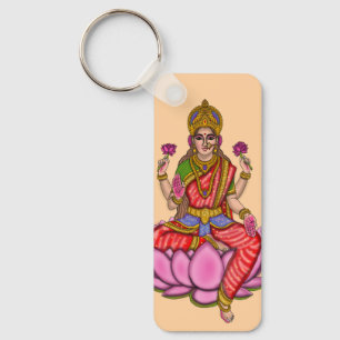Sieradelsleutel met godin Lakshmi Sleutelhanger