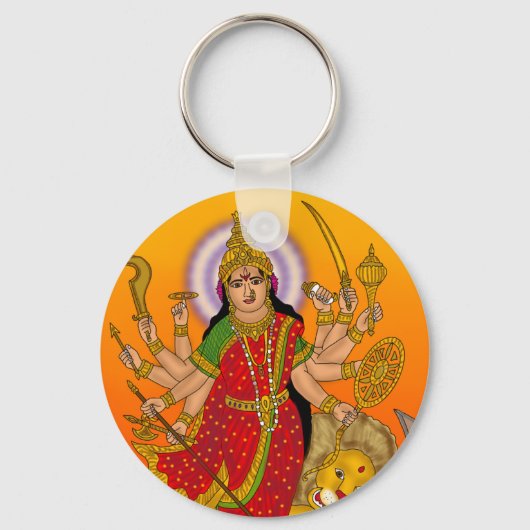 Sieradelsleutel van Godin Durga Sleutelhanger (Voorkant)