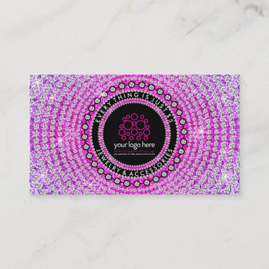 Sieraden Aangepaste Logo Visitekaartje (Voorkant)