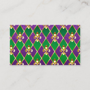 Sieraden Achtergrond Mardi Gras Afsprakenkaartje