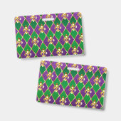 Sieraden Achtergrond Mardi Gras Badge (Voor- en achterkant)