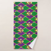 Sieraden Achtergrond Mardi Gras Badhanddoek (Badhanddoek)