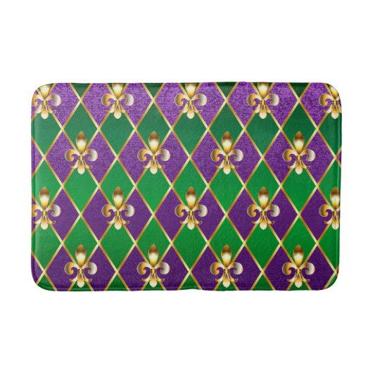 Sieraden Achtergrond Mardi Gras Badmat (Voorkant)