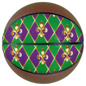 Sieraden Achtergrond Mardi Gras Basketbal (Voorkant)