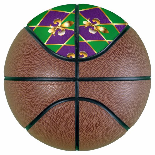Sieraden Achtergrond Mardi Gras Basketbal (Rechts)