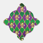 Sieraden Achtergrond Mardi Gras Bedankdoosjes (Uitgevouwen)