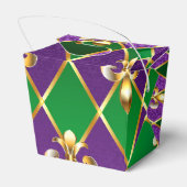 Sieraden Achtergrond Mardi Gras Bedankdoosjes (Achterkant)