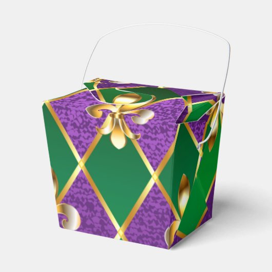 Sieraden Achtergrond Mardi Gras Bedankdoosjes (Voorkant Zijde)