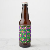 Sieraden Achtergrond Mardi Gras Bier Etiket (Voorkant)
