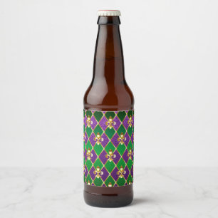 Sieraden Achtergrond Mardi Gras Bier Etiket