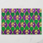 Sieraden Achtergrond Mardi Gras Briefpapier (Voorkant)