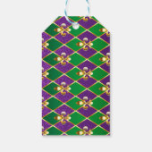 Sieraden Achtergrond Mardi Gras Cadeaulabel (Achterkant)