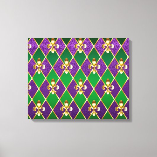 Sieraden Achtergrond Mardi Gras Canvas Afdruk (Voorkant)