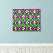Sieraden Achtergrond Mardi Gras Canvas Afdruk (Insitu (Houten vloer))