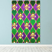 Sieraden Achtergrond Mardi Gras Canvas Afdruk (Insitu (Houten vloer))