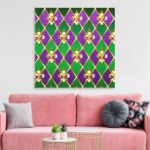Sieraden Achtergrond Mardi Gras Canvas Afdruk (Insitu (Woonkamer))