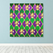 Sieraden Achtergrond Mardi Gras Canvas Afdruk (Insitu (Houten vloer))