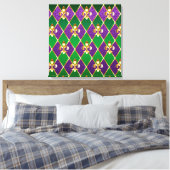 Sieraden Achtergrond Mardi Gras Canvas Afdruk (Insitu (Slaapkamer))
