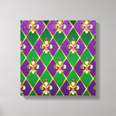 Sieraden Achtergrond Mardi Gras Canvas Afdruk (Voorkant)