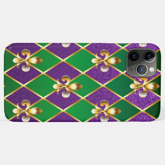 Sieraden Achtergrond Mardi Gras Case-Mate iPhone Case (Achterkant (horizontaal))