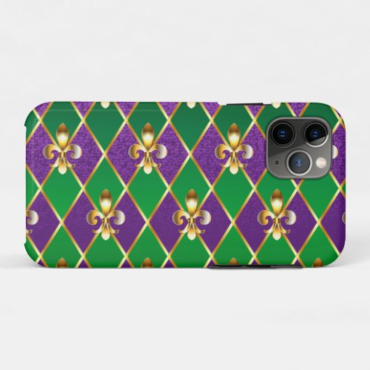 Sieraden Achtergrond Mardi Gras Case-Mate iPhone Case (Achterkant (horizontaal))