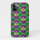 Sieraden Achtergrond Mardi Gras Case-Mate iPhone Case (Achterkant)