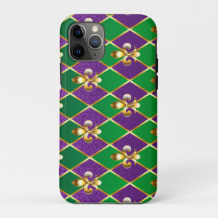 Sieraden Achtergrond Mardi Gras Case-Mate iPhone Case