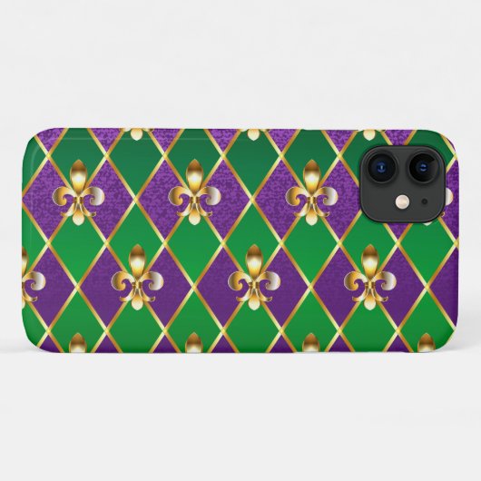 Sieraden Achtergrond Mardi Gras Case-Mate iPhone Case (Achterkant (horizontaal))