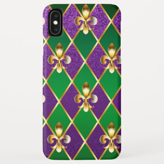 Sieraden Achtergrond Mardi Gras Case-Mate iPhone Case (Achterkant)