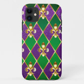 Sieraden Achtergrond Mardi Gras Case-Mate iPhone Case (Achterkant)
