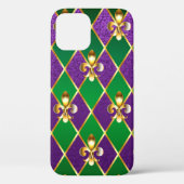 Sieraden Achtergrond Mardi Gras Case-Mate iPhone Case (Achterkant)