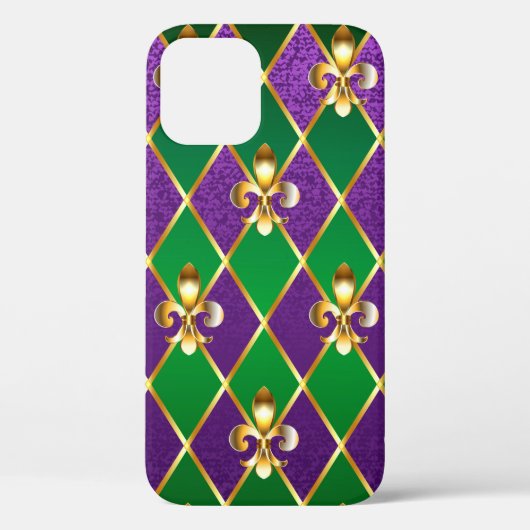 Sieraden Achtergrond Mardi Gras Case-Mate iPhone Case (Achterkant)