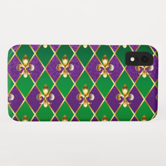 Sieraden Achtergrond Mardi Gras Case-Mate iPhone Case (Achterkant (horizontaal))