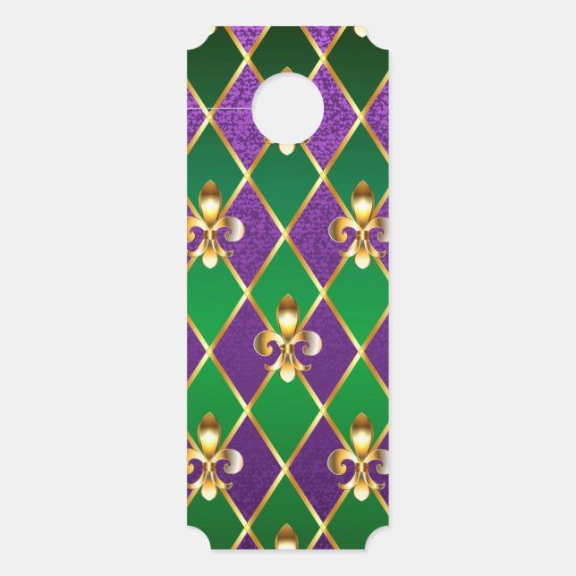 Sieraden Achtergrond Mardi Gras Deurhanger (Voorkant)