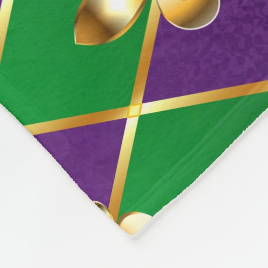 Sieraden Achtergrond Mardi Gras Fleece Deken (Hoek)