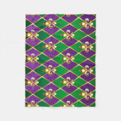 Sieraden Achtergrond Mardi Gras Fleece Deken (Voorkant)
