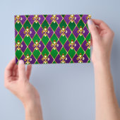 Sieraden Achtergrond Mardi Gras Flyer (Hand)