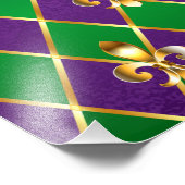 Sieraden Achtergrond Mardi Gras Foto Afdruk (Hoek)